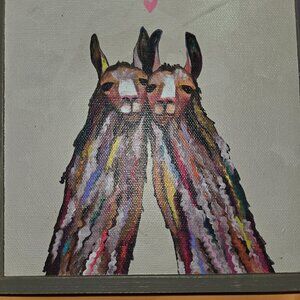 Llama Love 7" x 7"